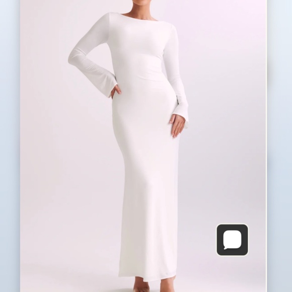 Meshki Dresses & Skirts - Meshki Tarna Slinky Fishtail Maxi Dress - Ivory - Size Medium